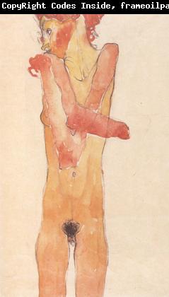 Egon Schiele Nude Girl with Folded Arms (mk12)